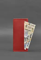 Шкіряне портмоне-купюрник 11.0 червоне - мініатюра 5
