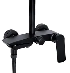 Душова система універсальна Qtap Slavonice Black Matt з виливом QTSLA111BLM45911 - мініатюра 4