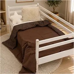 Плед дитячий MirSon Premium Pique Brown 60х80 см (2200013893615) - мініатюра 3