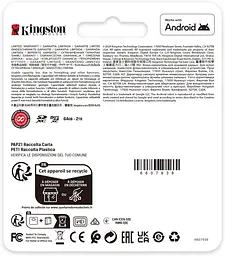 Kingston Карта пам'яті Kingston microSD 512GB C10 UHS-I U3 A2 V30 R200/W160MB/s - мініатюра 5