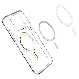 Чохол Spigen Ultra Hybrid MagFiдля iPhone 15 Pro (6.1") Gold ACS06718 прозорий протиударний - мініатюра 5