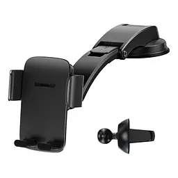 Автомобільний тримач холдер Baseus Easy Control Pro Clamp Car Mount Holder A Set SUYK010001 Black