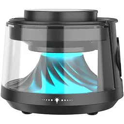 Бездротовий зарядний пристрій WiWU Wi-W039 Flow 5in1 with Speaker & Night Light 15W Black [154860]