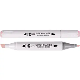 Набір спиртових маркерів Santi Professional SA-137 прозорий рожевий 6 шт. (390825)