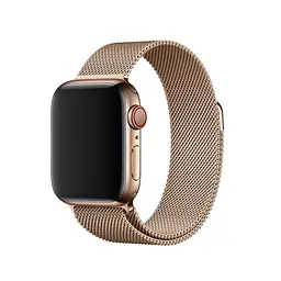 Ремінець для смарт-годинника OEM Apple Watch 38/40/41 мм (MTJL3) Milanese Loop золотистий - мініатюра 3