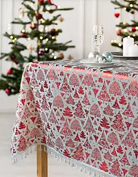 Скатертина Lotus Home - New Year червона 140x180 - мініатюра 6