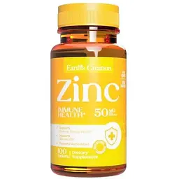 Цинк глюконат Earths Creation Zinc Gluconate 50 mg 100 таб (1091-817 535)