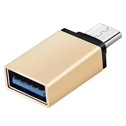 Перехідник Type-C USB 3.1 (OTG) OEM, Золотистий