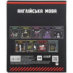 Зошит Kite предметний Cyber 48 аркуші, лінія, английська мова (K25-240-28) - мініатюра 7