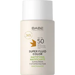 Сонцезахисний супер флюїд Babe Laboratorios Sun Protection SPF 50 з тонувальним ефектом 50 мл