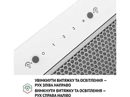 Витяжка Perfelli BIS 58844 WH 1200 LED - мініатюра 7