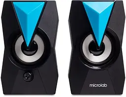 Акустична система Microlab 2.0 B-22 6Вт RGB Led USB Black (B-22) - мініатюра 2