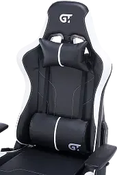 Геймерське крісло GT Racer чорне з білим (X-2528 Black/White) - мініатюра 9