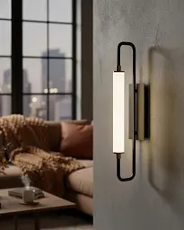 Бра, настінний світильник Goldlux 333988 Felicja LED 1x10W 4000K 1500Lm IP20 чорний - мініатюра 2