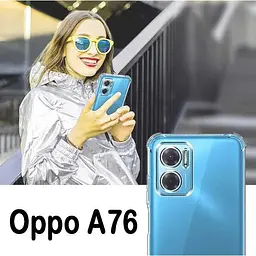 Панель BeCover Anti-Shock для Oppo A76 / Oppo A96 Clear (707887) - мініатюра 2