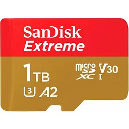 Карта пам'яті SanDisk microSDXC 1TB UHS-I Extreme U3 A2 V30 + SD Adapter (SDSQXAV-1T00-GN6MA) [112843] - мініатюра 3