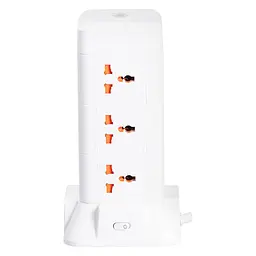 Мережевий фільтр-подовжувач TOWER 9 розеток LED-лампа 3USB + 1PD 4,8 метра Yiwu HP-5-7MF - мініатюра 28