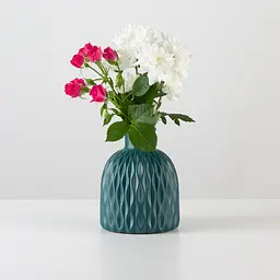 Ваза декоративна МВМ My Home, 15 см, блюмарин (DH-FLOWERS-09 MARINE BLUE) - мініатюра 2