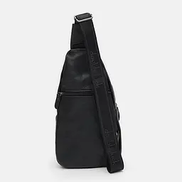 Чоловічий рюкзак шкіряний через плече Keizer K11802bl-black - мініатюра 3