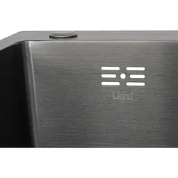 Мийка для кухні Lidz Handmade H6350BR інтегрована крило праворуч 3.0/1.0 мм Brushed Black PVD (LDH6350BRPVD45590) - мініатюра 4