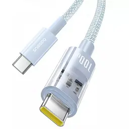 Дата кабель Baseus Gem Fast Charging Type-C to Type-C 100W (1m) (P10373000111) Galaxy Blue - мініатюра 2