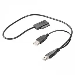 Перехідник USB 2.0 на Slimline SATA Cablexpert A-USATA-01 000162 - мініатюра 4