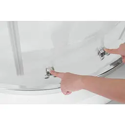 Душова кабіна без піддону Koer Sr SC04-90x90x195-TR-02 прозоре скло Easy Clean 5мм Ss Color KR5682, Нержавіюча сталь, прозорий, Нержавеющая сталь - мініатюра 11