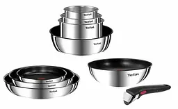 Набір посуду Ingenio Emotion, 5пр., нержавіюча сталь, бакеліт, сріблястий Tefal kuh0014750 - мініатюра 3