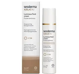 Освітлювальна емульсія для обличчя Sesderma Laboratories Azelac Luminous Fluid Cream, 50 мл