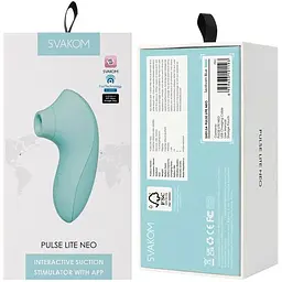 Вакуумний стимулятор Svakom Pulse Lite Neo Seafoam Blue - мініатюра 8
