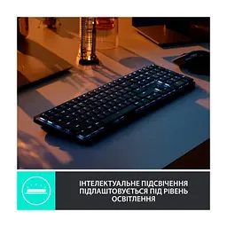 Клавіатура Logitech MX Mechanical Wireless Illuminated Performance UA Graphite (920-010759) - мініатюра 4