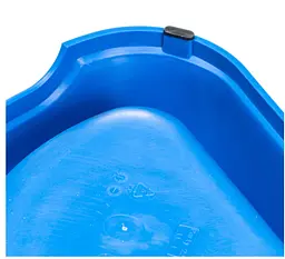 Миска для собак та котів Ferplast Party 20 кутова пластикова синя 24x21x7 см 500 мл 71120099 - мініатюра 5