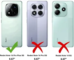 Чохол до мобільного телефона BeCover Anti-Shock Xiaomi Redmi Note 14 Pro 5G Clear (712787) - мініатюра 3