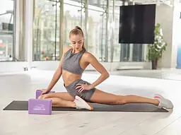 Блок для йоги PowerPlay 4006 Yoga Brick Фіолетовий (PP_4006_Violet_Yoga_Brick) - мініатюра 5