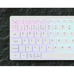 Клавіатура Canyon HKB-W11 Slim Dual Mode Wireless/Bluetooth RGB UA White (CNS-HBTK11W) - мініатюра 6