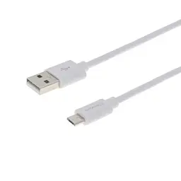 Дата кабель USB 2.0 AM to Micro 5P 2.5m white Grand-X (PM025W) - мініатюра 2