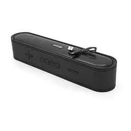 Колонка Kisonli LED-915 Bluetooth 5.0, 2х5W, 1200mAh, USB/TF/BT/FM/AUX, DC: 5V/1A, Black, BOX, Q30 - мініатюра 4