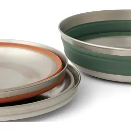 Миска Sea To Summit Detour Stainless Steel Collapsible Bowl M Beluga Black - мініатюра 4