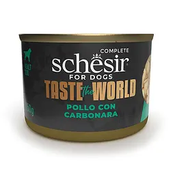 Вологий корм Schesir Taste the World Chicken Шезір курка з карбонарою консерви в бульйоні для собак 150 г (122506)