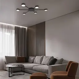 Накладний світильник Ledcoin ML471-6 під лампу чорний (80441) - мініатюра 2