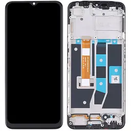 Дисплей Oppo A16/A16s/A54s чорний, оригінал PRC, з рамкою, версія 2, p/n: FPC-HTF065strong13-A0