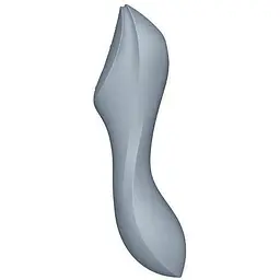 Вакуумний стимулятор із вібрацією Satisfyer Curvy Trinity 3 Сірий - мініатюра 3