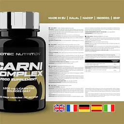 Карнітин Scitec Nutrition Carni Complex 60 капсул - мініатюра 2