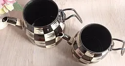 Двоярусний емальований чайник O.M.S. Collection 10810-Black (1/2 л) - мініатюра 3