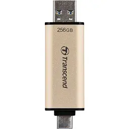 USB флеш накопичувач Transcend 256GB JetFlash 930 Gold-Black USB 3.2/Type-C (TS256GJF930C) - мініатюра 5