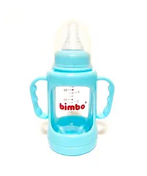 Пляшечка скляна 99396 Bimbo, 120мл, 1шт у коробці (6900067438416) Блакитний