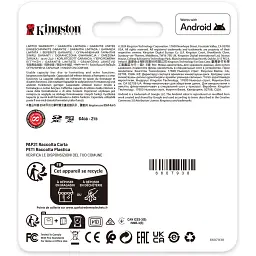Карта пам'яті Kingston 64GB microSDXC сlass 10 UHS-I U3 V30 A2 Canvas Go Plus G4 (SDCG4/64GB) - мініатюра 4
