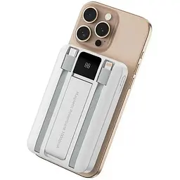 Портативний ЗП Power Bank Wiwu Wi-P061 22.5W+PD20W з БЗП+iWatch with cable 10000 mAh White