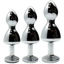 Металева анальна пробка Wooomy Lollypop Double Ball Metal Plug Blue S діаметр 2.8 см довжина 8. - мініатюра 4
