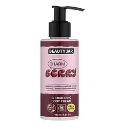 Мерехтливий крем для тіла Шарм- ягідка Beauty Jar 150 мл